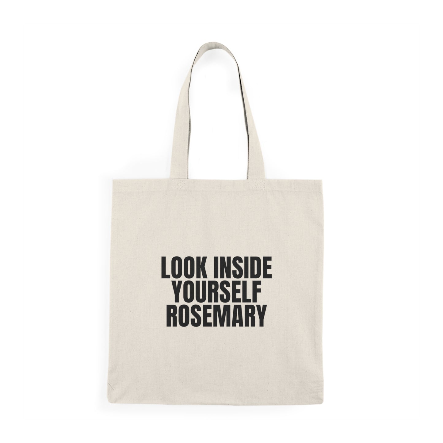 Look Inside Yourself Rosemary Natural Tote Bag