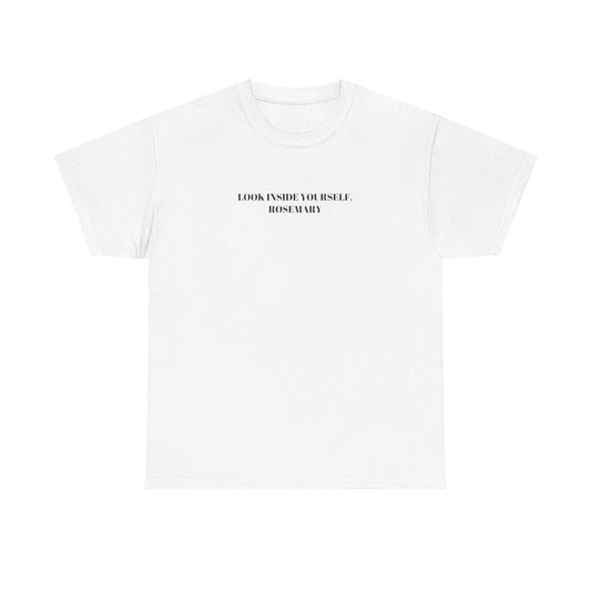 Look Inside Yourself Rosemary Unisex Cotton Tee